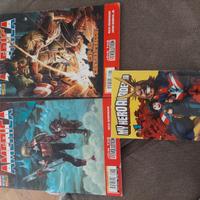 panini comics capitan america + my hero academia