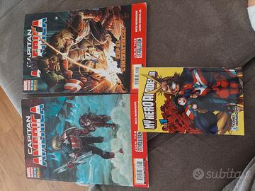 panini comics capitan america + my hero academia