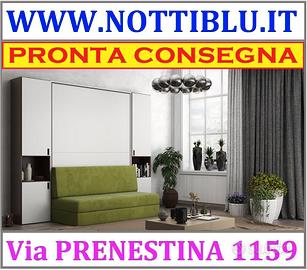 Letto a Scomparsa BINGO 2p con DIVANO CONTENITORE