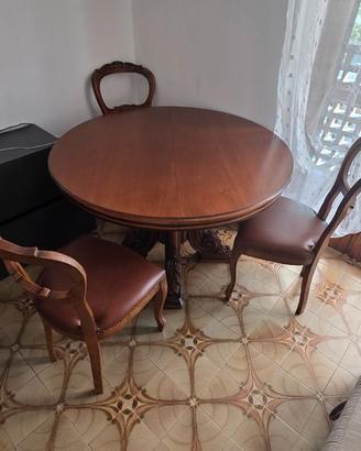 tavolo vintage 120×120 allungabile