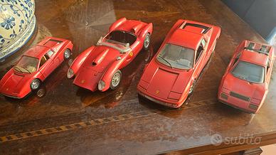 modellini burago Ferrari 4 pezzi