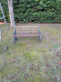 Panchina ghisa e legno