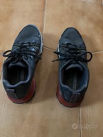 Scarpe sportive Skechers uomo grigie e rosse