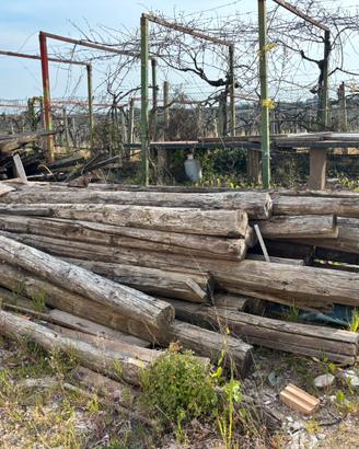 Travi il legno di castagno