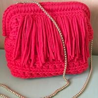 Borsa clutch, uncinetto