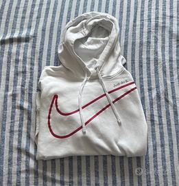 Felpa bianca Nike taglia L