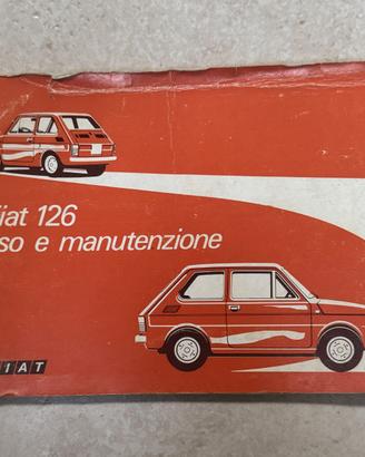 FIAT 126 - MANUALE USO E MANUTENZIONE