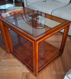 Tavolini salotto legno e vetro
