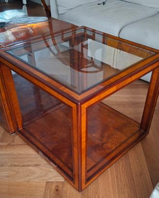 Tavolini salotto legno e vetro
