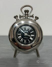 Orologio da tavolo acciaio inox con tre piedi