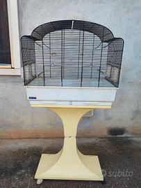 Gabbia per uccellini con piedistallo