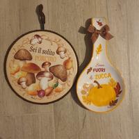 set poggiamestolo e sotto pentola 