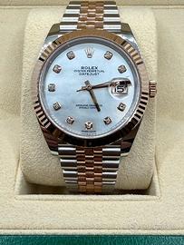 ROLEX DATEJUST 126331 41M EVEROSE MOP DIAMOND DIAL