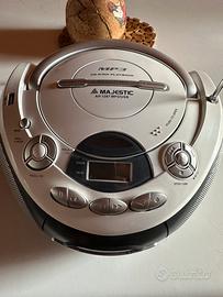 Lettore stereo portatile CD/MP3/USB Majestic