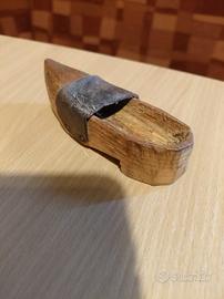 Miniatura zoccolo legno artigianale Zoldo 1951