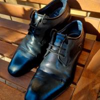 Scarpe Stringate Bugatti da Uomo in Pelle Nera - T