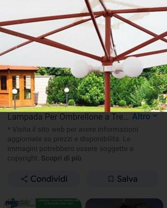 lampada ombrellone