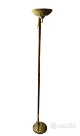 Lampada piantana vintage ottone