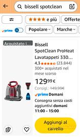 lavamoquette/lavatappeti Bissell