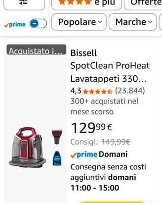 lavamoquette/lavatappeti Bissell