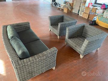 Set da giardino in rattan