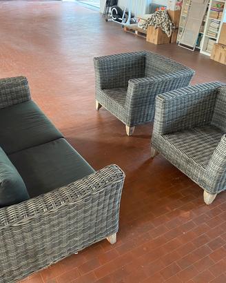 Set da giardino in rattan
