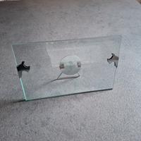 Portafoto in vetro da tavolo con supporto metallo