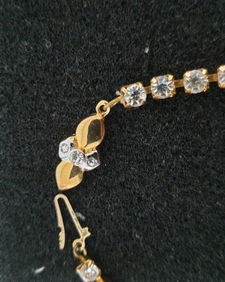 collana aregnto placato oro 