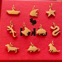 Dodo pomellato ciondoli oro giallo 18kt 750