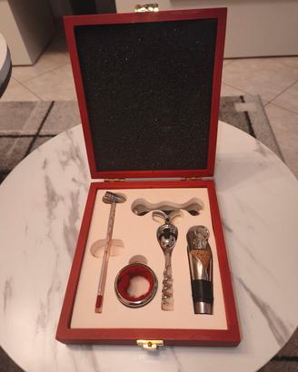 Set vino elegante da sommelier 