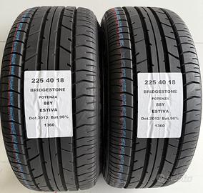 2 GOMME 225 40 18 BRIDGESTONE A1360