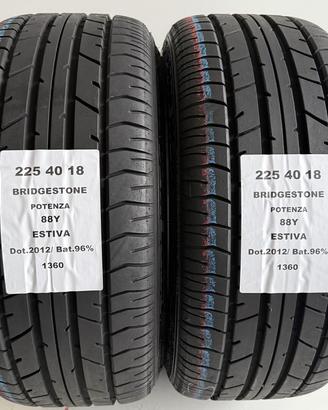 2 GOMME 225 40 18 BRIDGESTONE A1360