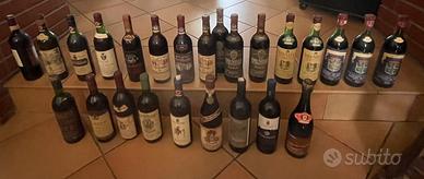 Bottiglie vino da collezione