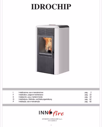 Idrostufa a pellet edilkamin 12kw per termosifoni