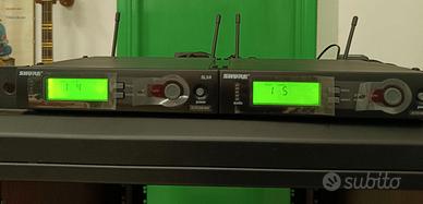 2 RICEVITORI RADIO MICROFONICI SHURE SLX4