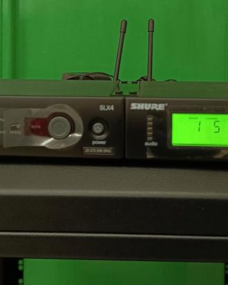 2 RICEVITORI RADIO MICROFONICI SHURE SLX4