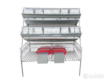 Gabbia Conigli Axel Conigliera a 3 Piani Mista