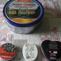 8 scatole latta vintage golador/pastiglie re leone