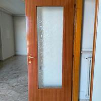 Porte in mogano con vetro decorato
