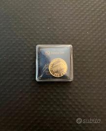 Spilla placcata oro 24kt Selecta Oro - USA 1 cent