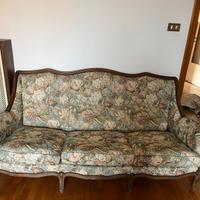 Salotto stile damascato in legno