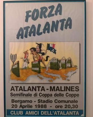 C.erco atalanta Malines poster giornali biglietto