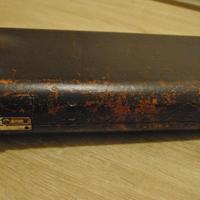 Antica custodia in legno per clarinetto