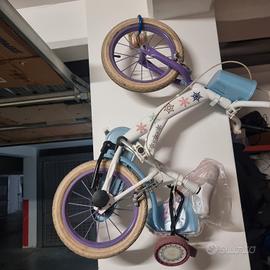 bici da bimba decathlon misura 14  con rotelle