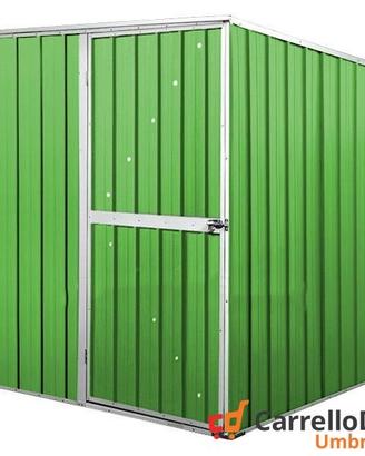 Box da giardino lamiera 175x185cm verde chiaro