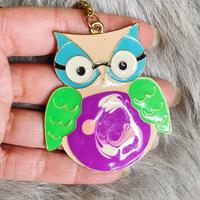 Collana Gufo Smaltato Vintage