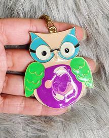 Collana Gufo Smaltato Vintage