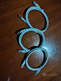 3 Cavo Rete Ethernet RJ45 lunghezza 1m. bianco