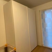 Armadio 2 ante scorrevoli Frassino bianco 180 cm