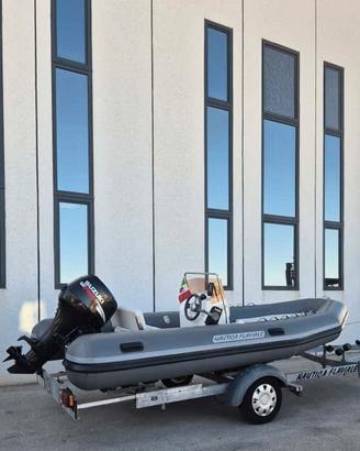 Gommone 460 artic grey con fuoribordo suzuki df40